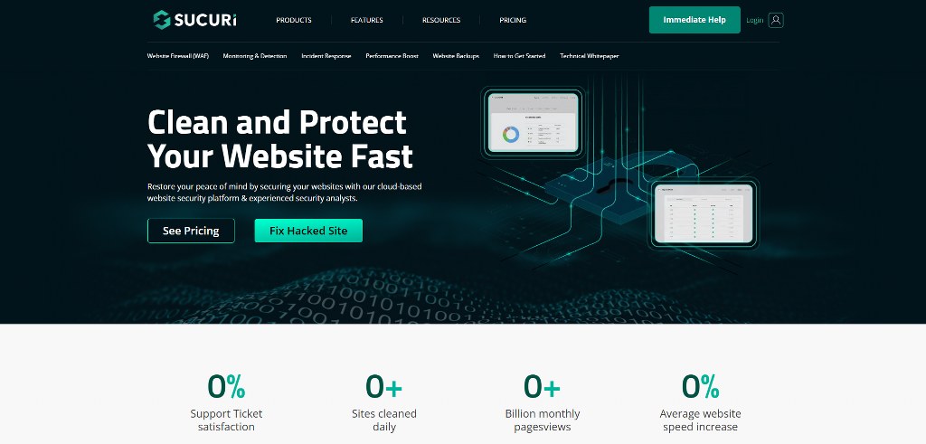 Sucuri's website.