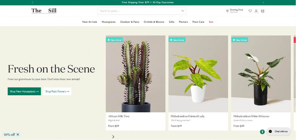 The Sill's website.