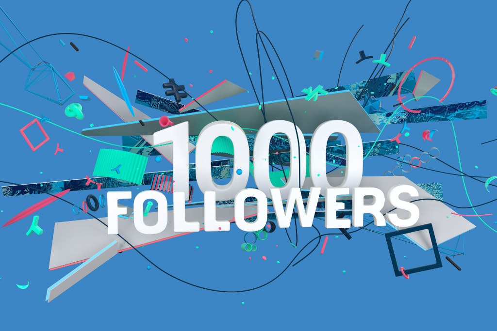 Thousand followers sign.