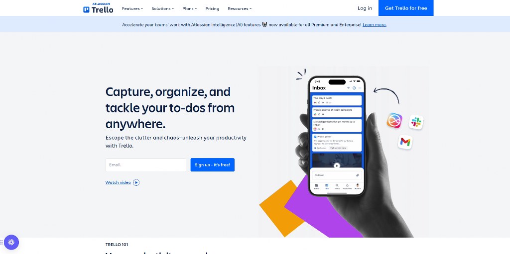 Trello's website.