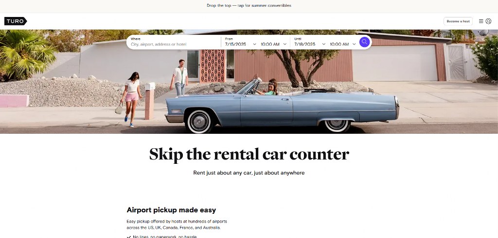 Turo's website.