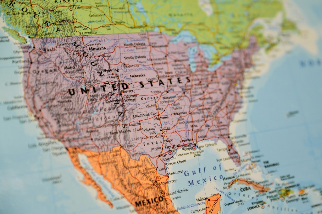 United States Map.