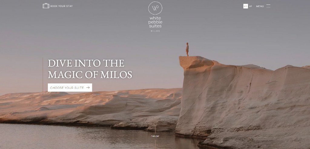 White Pebble Suites' website.