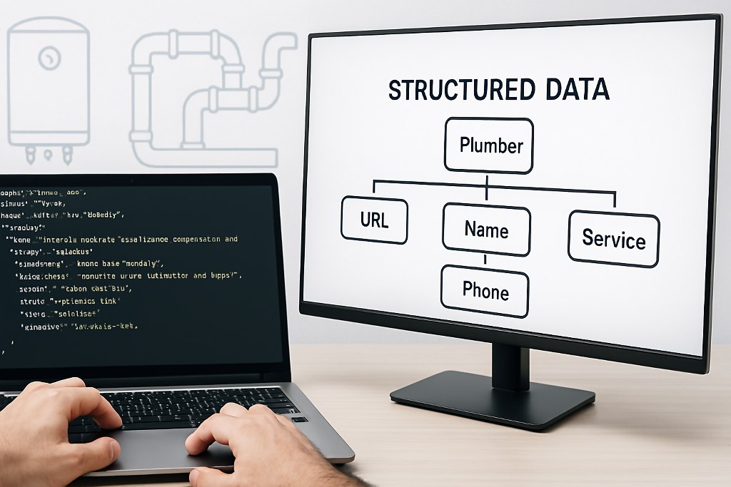 Writing mark-up scripts for plumbing website.