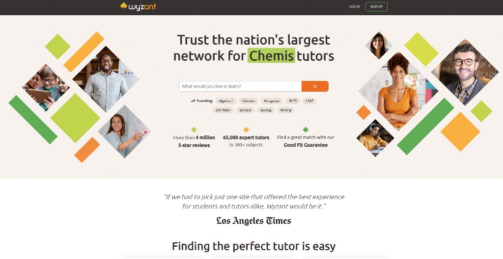 WyzAnt website.
