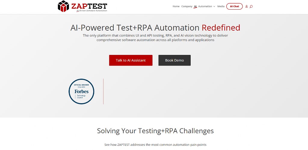 ZapTest website.