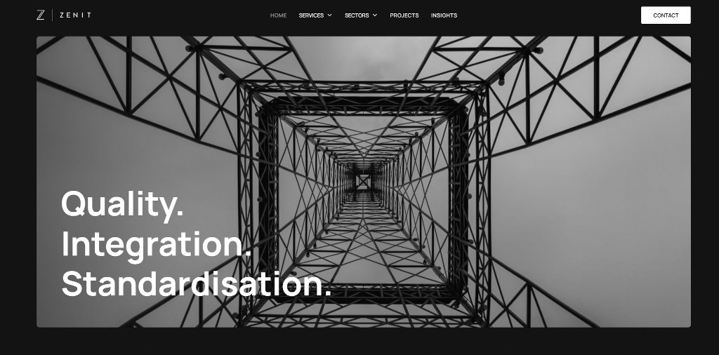 Zenit website homepage.