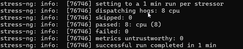Dedicated Server Stress Test results