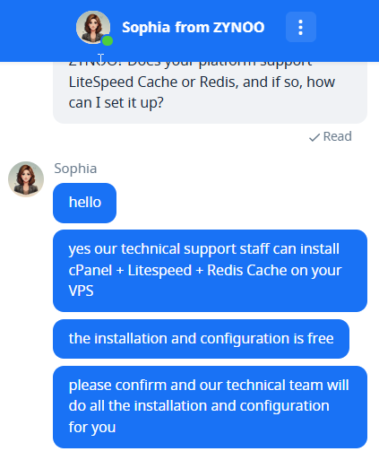 Livechat conversation