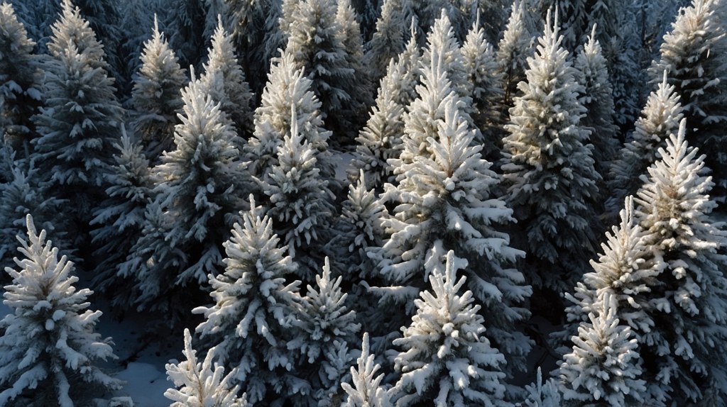 A Christmas tree farm.