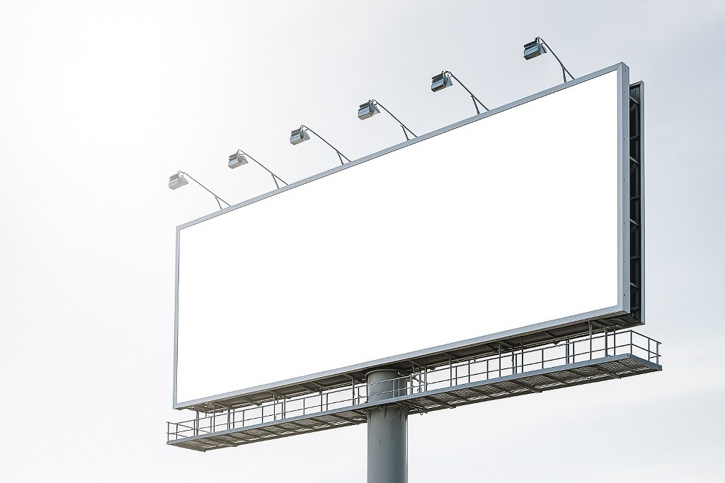 A blank billboard.