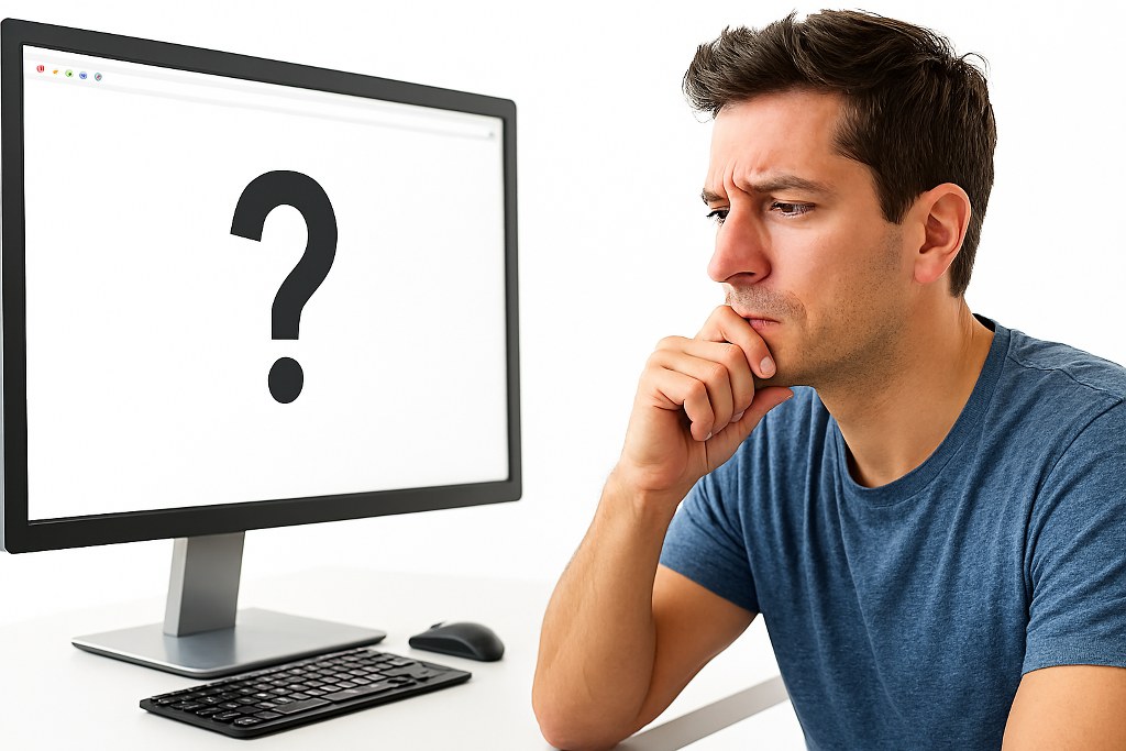 A man having questions.