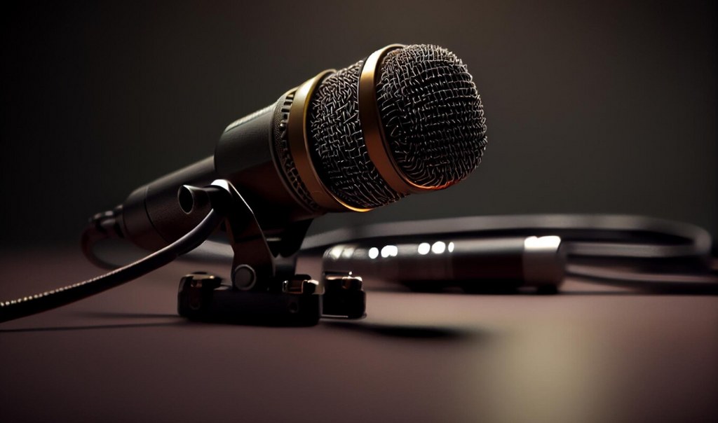 A microphone.