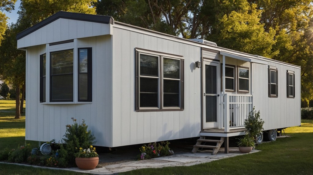 A mobile home.