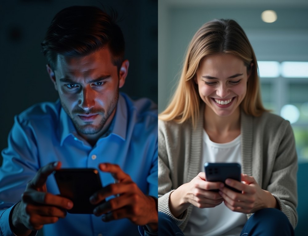 A split-screen comparing a slow, frustrating mobile user experience with a fast, seamless one.