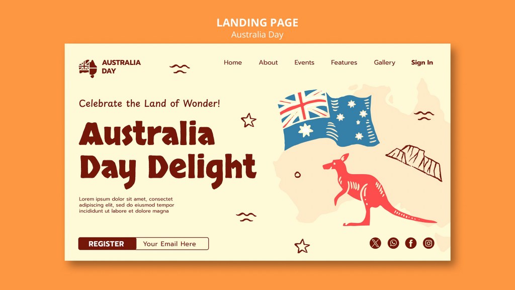 A website design.