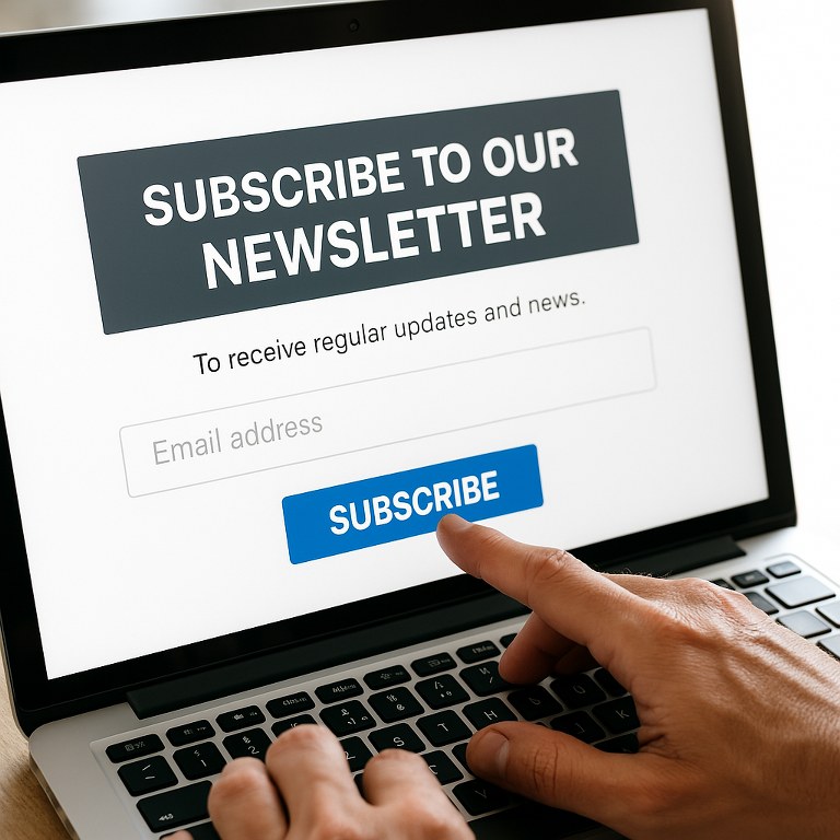 A website user trying to subscribe to a newsletter.