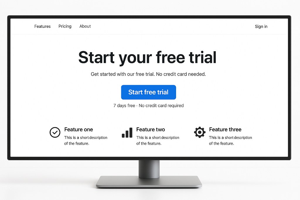 A website with a free trial.