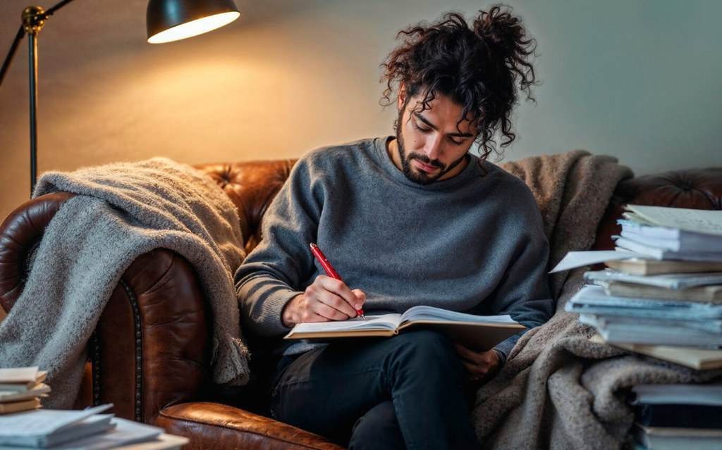 A writer working on a project.