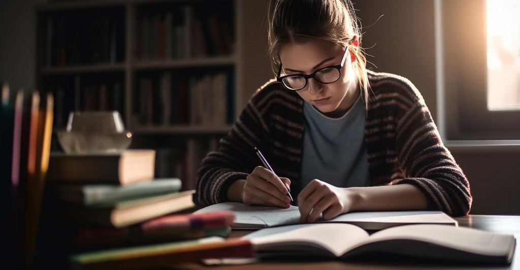 A young female writer.