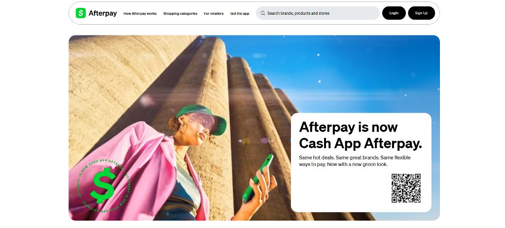 Afterpay's website.