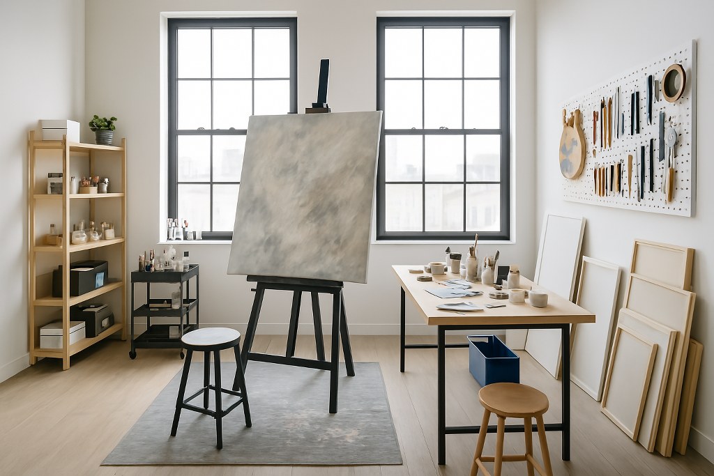 An artist workshop.