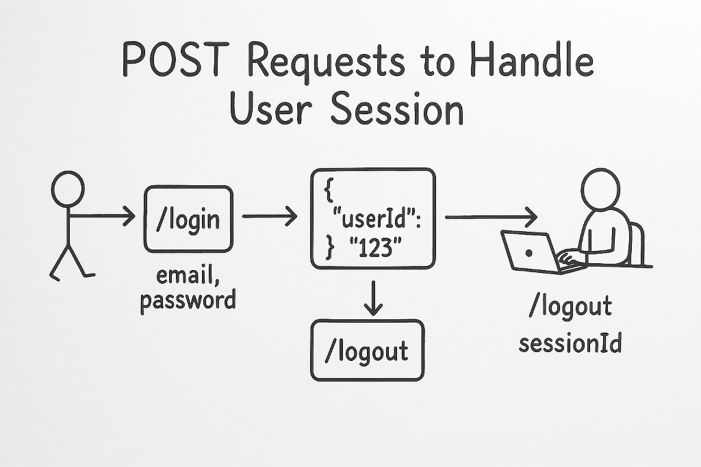 An illustrative explanation of POST requests.