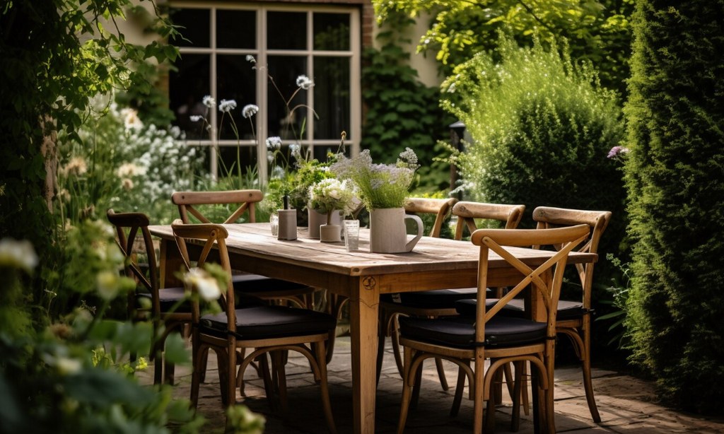 An outdoor restaurant.