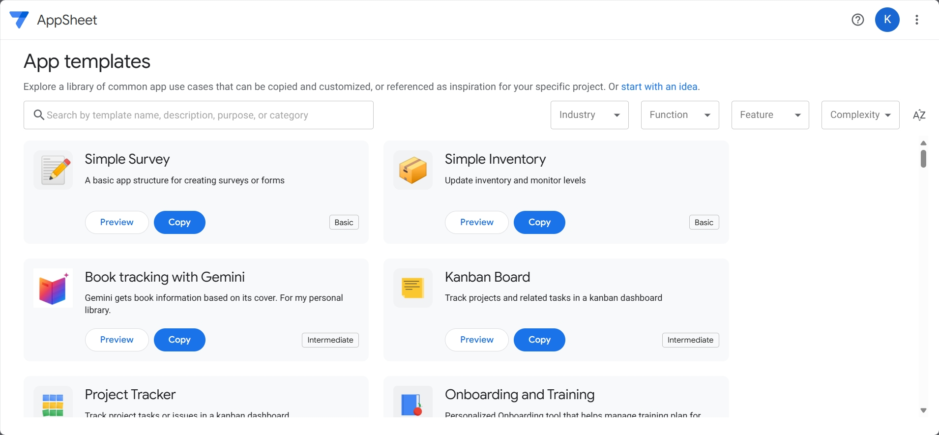 Modèles d'applications