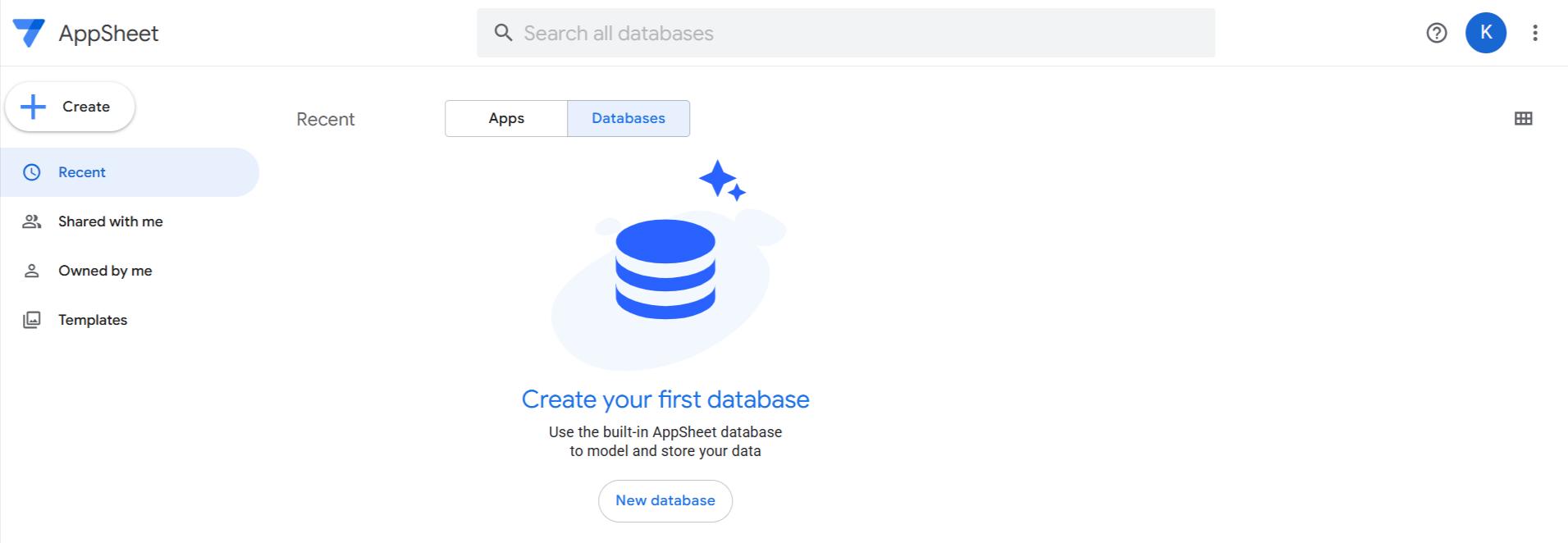 Page « Databases »
