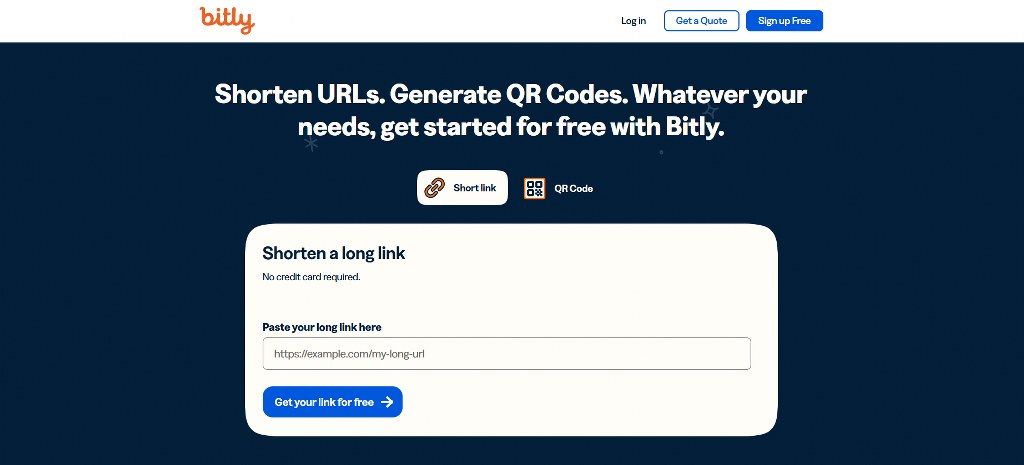 Bitly website.