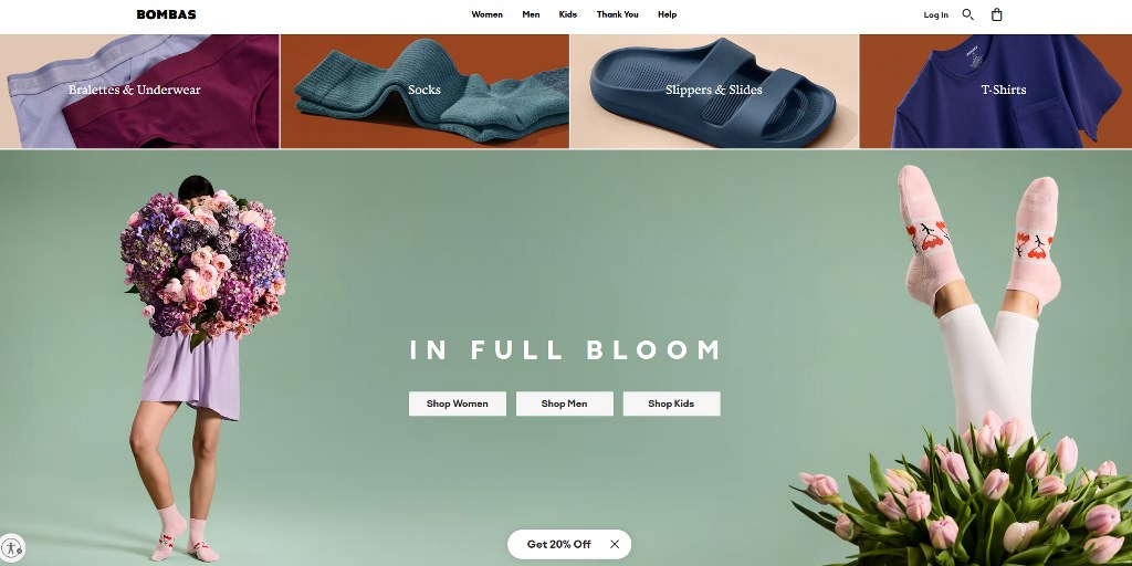 Bombas website.