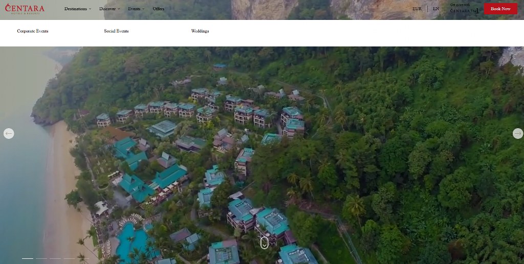 Centara's webpage.
