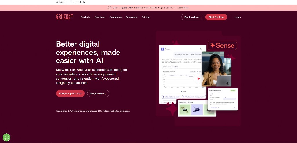 Contentsquare's website.