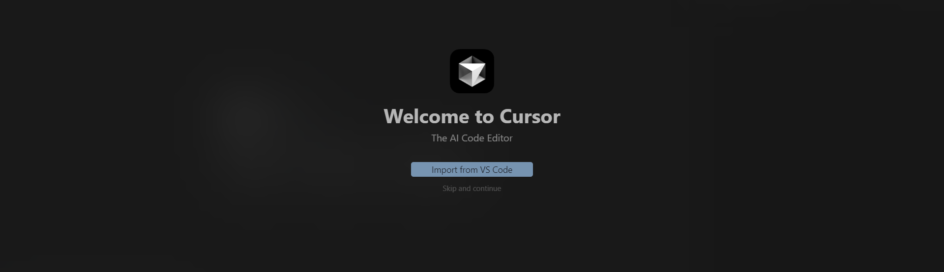 Welcome page