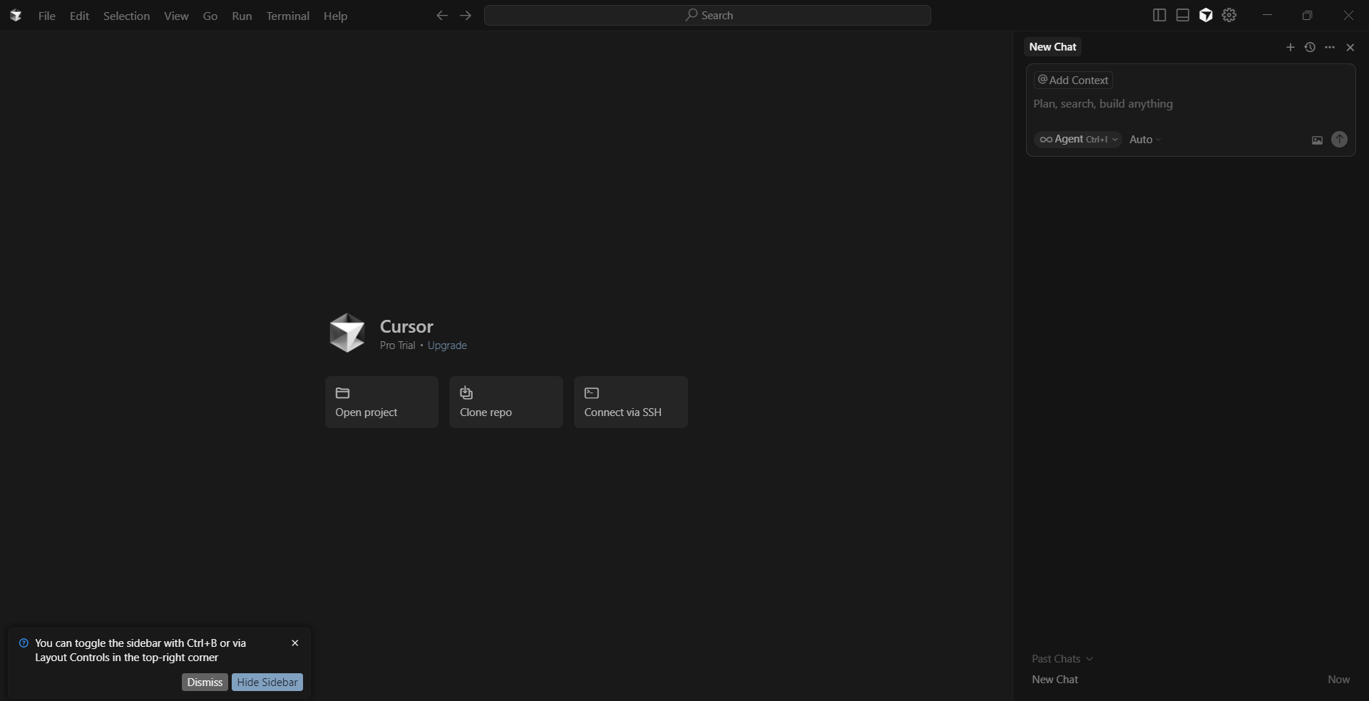 screenshot of the chat panel