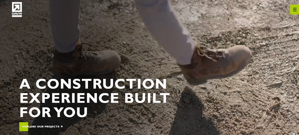 Davis Construction website.