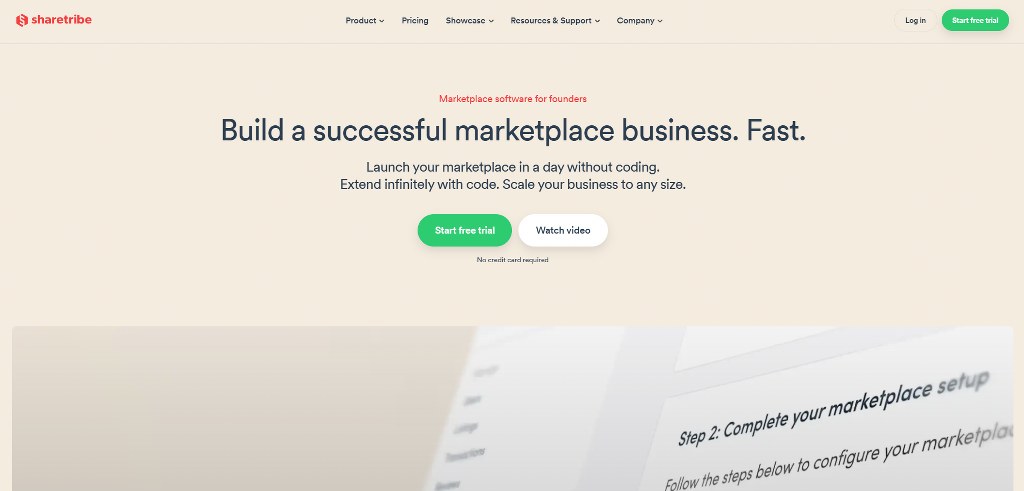 Sharetribe's website.