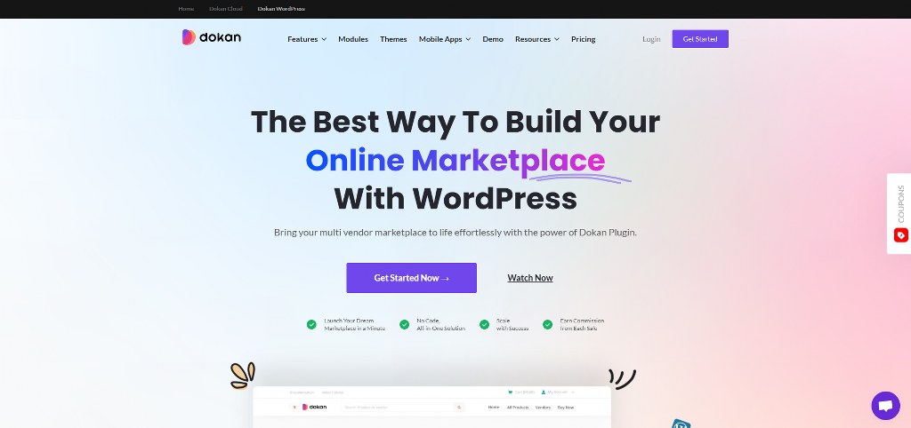Dokan's website.