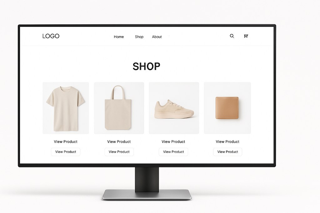 E-commerce website design.