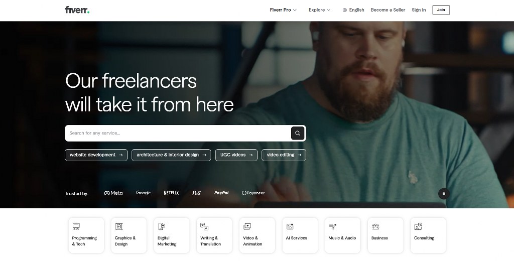 Fiverr website.
