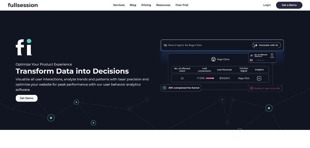 FullSession's website.