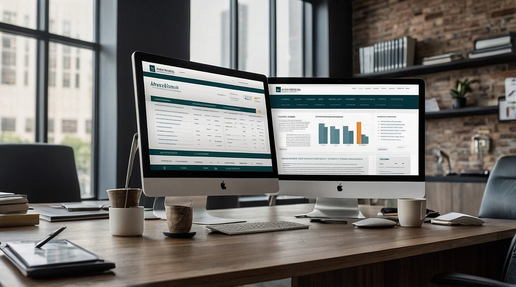 Good looking design of a Accounting website