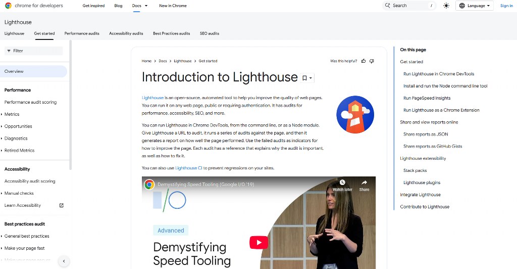 Google Lighthouse site for testing websites on mobile phones.