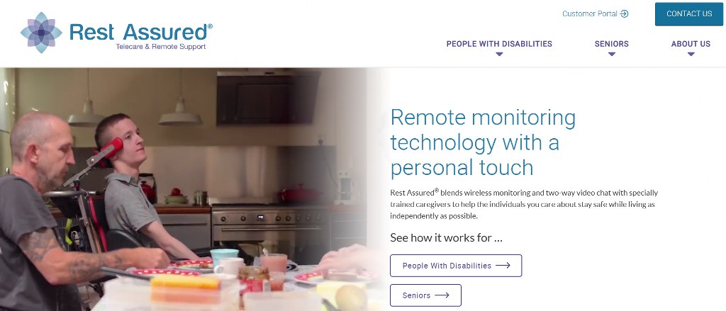 Homepage of Rest Assured