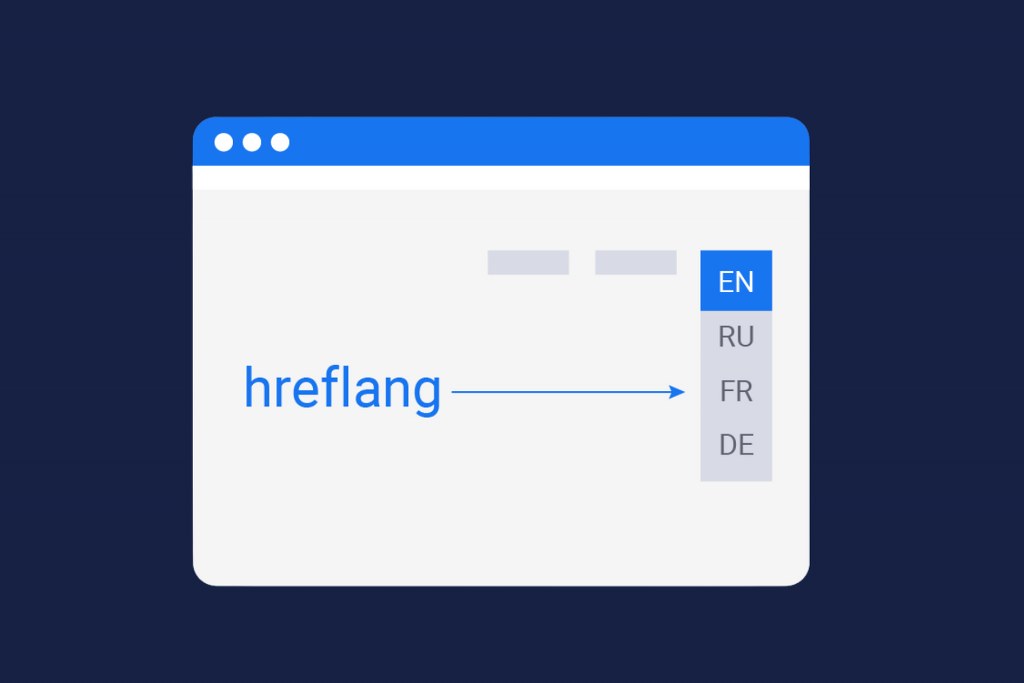 Hreflang tag concept.