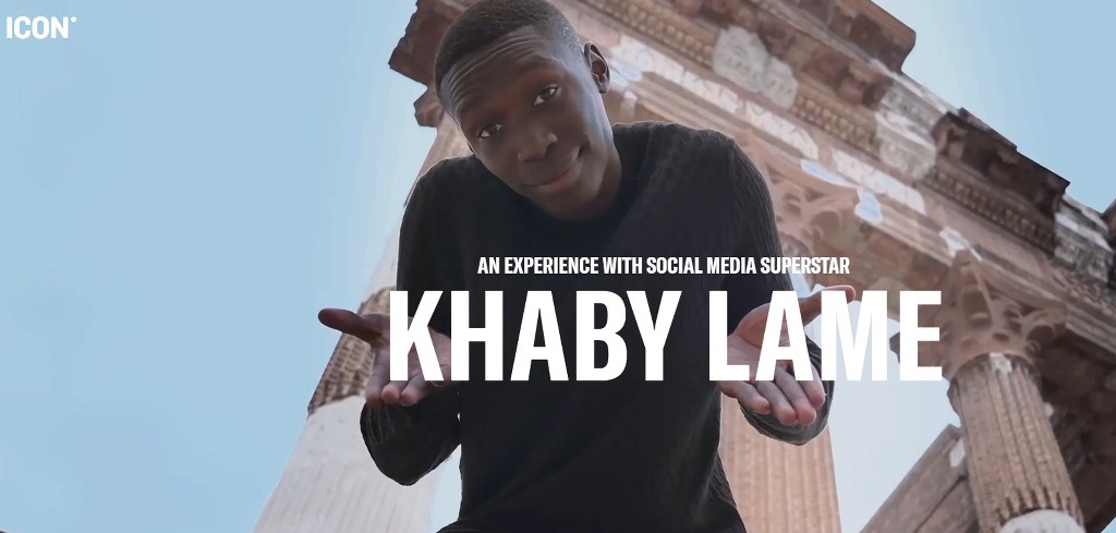 Homepage of ICON x Khaby Lame