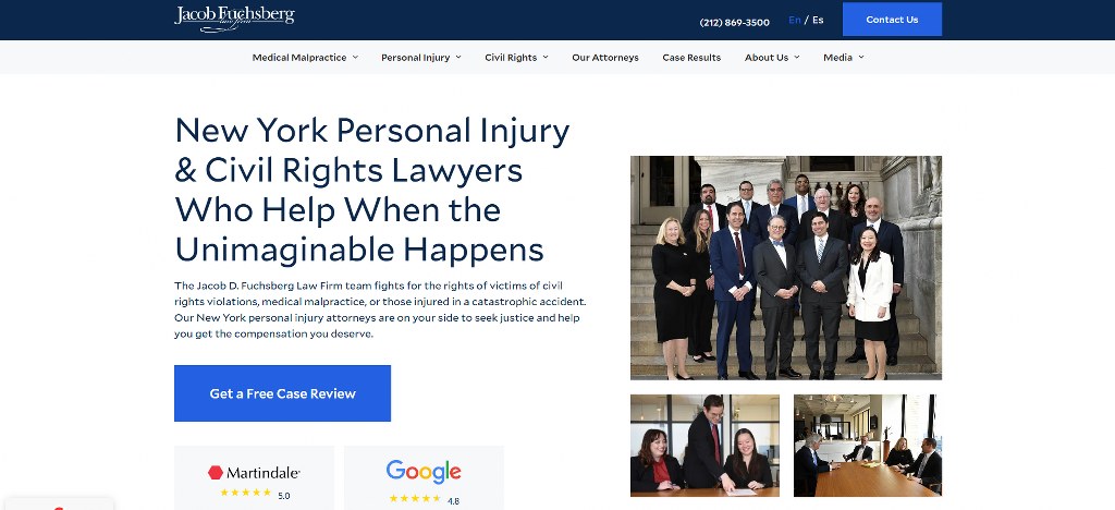 Jacob Fuchsberg's website homepage.