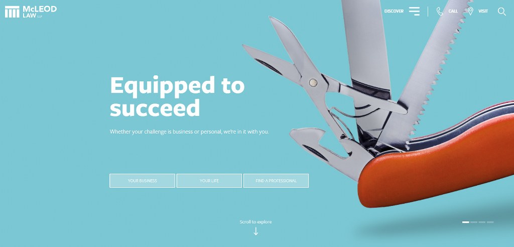 McLeod Law homepage.