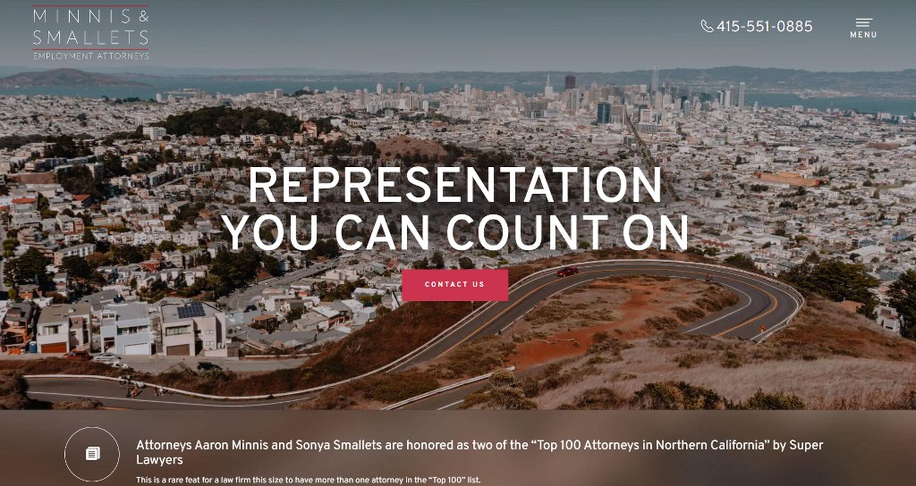 Minnis & Smallets LLP website.
